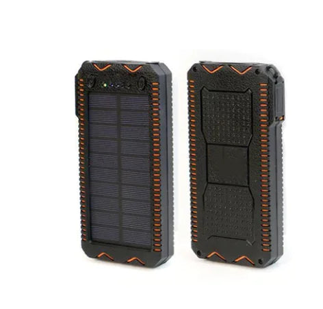 Solar Power Bank with Cigarette Lighter and Waterproof Design